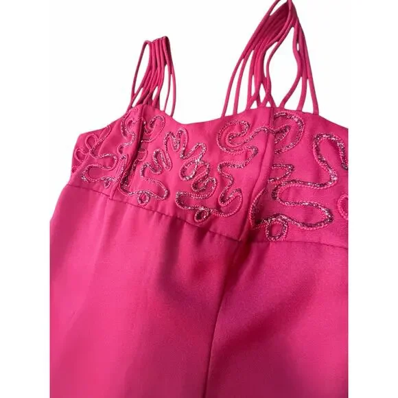 Celavie Collection Red Gown with Sequin Embellishment - Picture 9 of 16